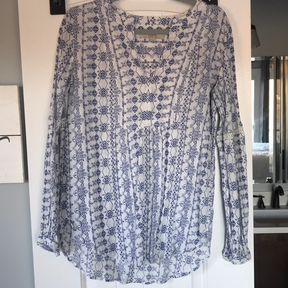 Loft long sleeve blouse